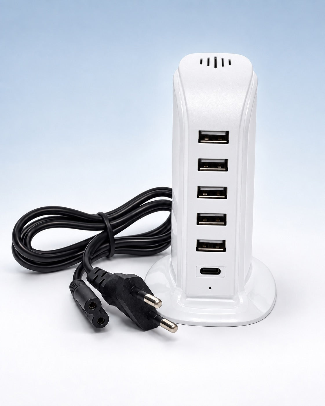 Stazione di Ricarica Wireless Smart con Microspia Audio Wi-Fi (bianco)