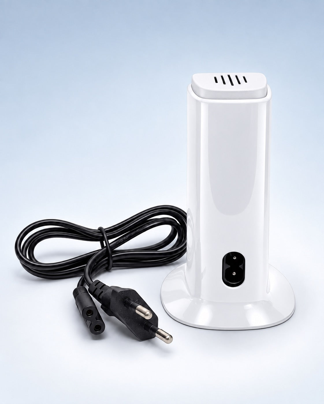 Stazione di Ricarica Wireless Smart con Microspia Audio Wi-Fi (bianco)