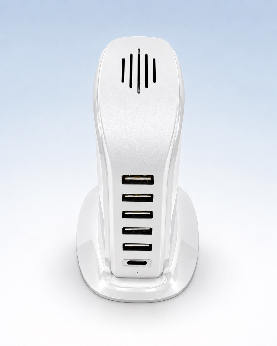 Stazione di Ricarica Wireless Smart con Microspia Audio Wi-Fi (bianco)