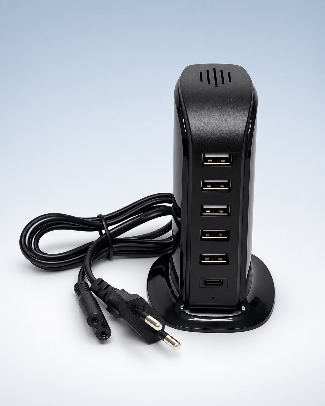 Stazione di Ricarica Wireless Smart con Microspia Audio Wi-Fi (nero)
