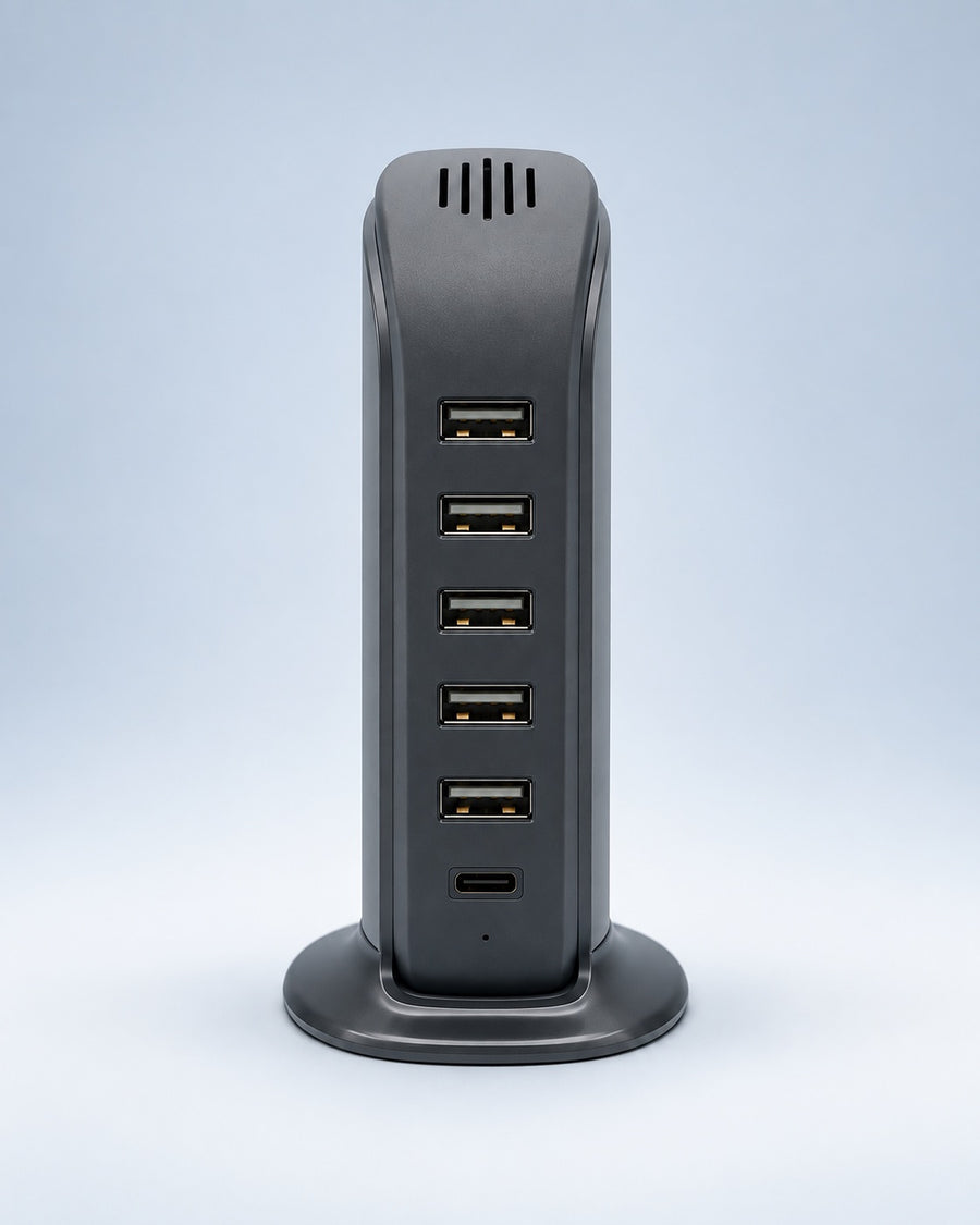 Stazione di Ricarica Wireless Smart con Microspia Audio Wi-Fi ad Uso Investigativo